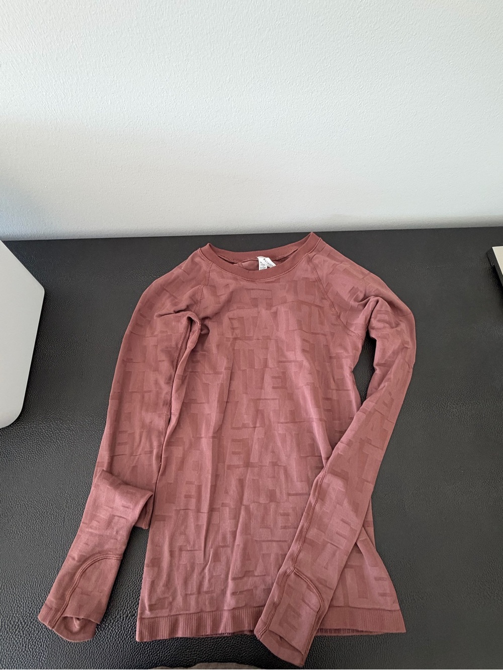 Athleta Long Sleeve Crewneck Top - Dusty Rose